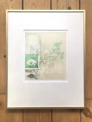 Co Westerik - Twee gezichten naast venster verkocht voor € 160!