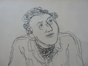 Hugo Brouwer - zittende man op kruk kopen? Bied vanaf 125!