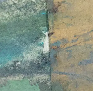 Willem Roos - Gemengde techniek op papier, Abstract landschap 11 kopen? Bied vanaf 1!