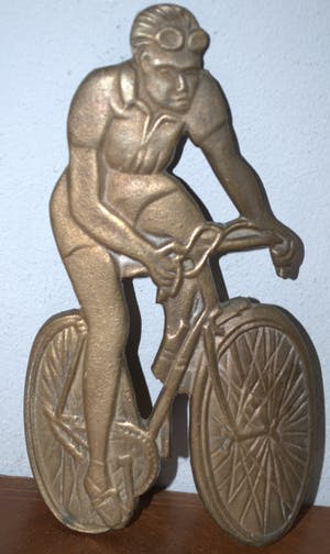 Brons (Onbekend) - wielrenner jaren 30/40 kopen? Bied vanaf 20!