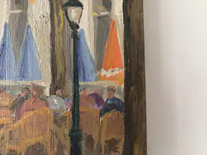 Andre Wilhelmus - Schilderij van André Wilhelmus – Onze Lieve Vrouweplein, Maastricht in de herfst kopen? Bied vanaf 200!