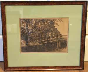 Cornelis Brandenburg - C2777, ets, woning aan het water verkocht voor € 49!