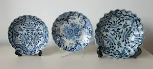 Koninklijke Tichelaar Makkum - Drie aardewerken wandbordjes kopen? Bied vanaf 1!