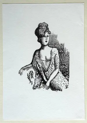 August Wilhelm Dressler - Frau mit Beehive, Lithographie 1967 kopen? Bied vanaf 50!