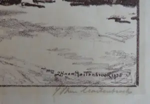 Johan Hendrik van Mastenbroek - PERSONAGES IN DE STAD / ZW-W LITHO / 50x65cm / SIG / 1938 kopen? Bied vanaf 25!