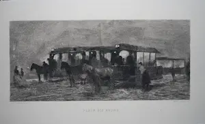 George Hendrik Breitner - Monumentaal boek & ets 'Plein bij avond' kopen? Bied vanaf 50!