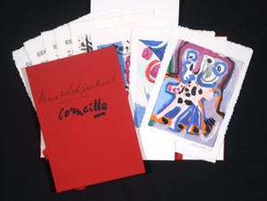 Corneille - Uitgave met 5 zeefdrukken en gedicht van Bert Schierbeek, Een schedel vol stem kopen? Bied vanaf 300!