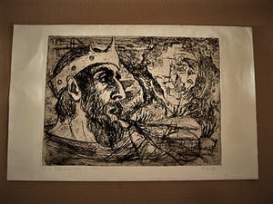 Ria Exel - Nieuwe Haagse school - psalm 23 - de Heer is mijn herder - gesigneerd kopen? Bied vanaf 20!