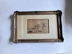 Marius Bauer - Stadsgezicht Midden Oosten met ruiters kopen? Bied vanaf 350!