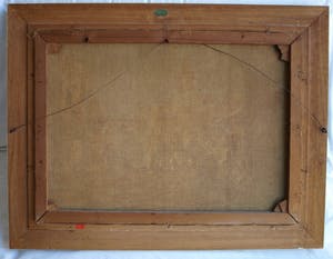 Niet of onleesbaar gesigneerd - Olieverf op doek , Oriëntaalse voorstelling – ingelijst & gesigneerd – ca 1950? kopen? Bied vanaf 1!