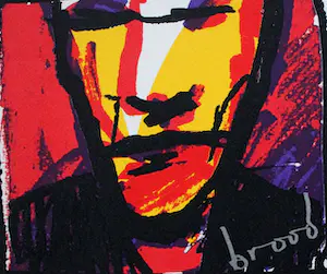 Herman Brood - Woedend licht, incl zeefdruk - 2000 kopen? Bied vanaf 125!