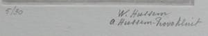 Willem Hussem - Abstracte compositie, droge naald ets - 1982 kopen? Bied vanaf 50!