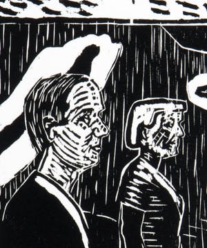 Roger Raveel - Voor de poort kopen? Bied vanaf 450!