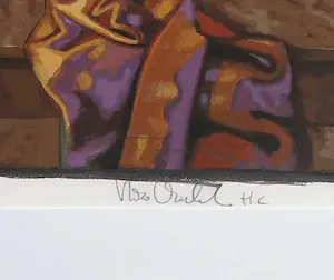 Nico Vrielink - Zeefdruk, Gehurkte vrouw - Ingelijst (Groot) kopen? Bied vanaf 100!