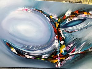 Gena - Abstract Blue kopen? Bied vanaf 300!