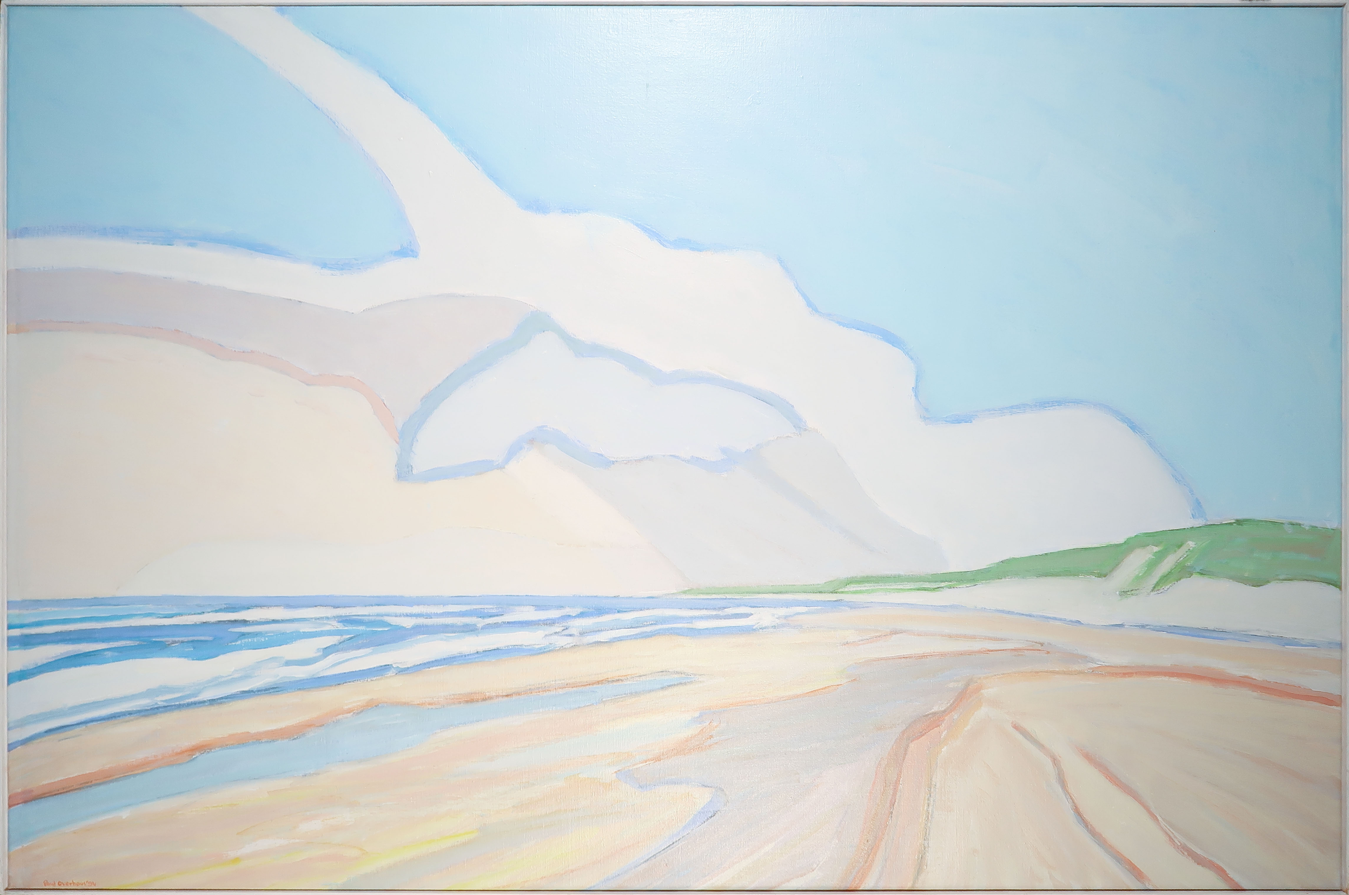 Paul Overhaus - Acryl op doek, Diagonaal - Ingelijst (Groot) verkocht voor € 150!