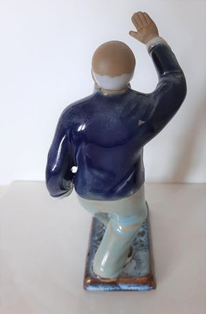 Niet of onleesbaar gesigneerd - porcelain collection - Meesters van vechtsporten (3) - Aardewerk China - Tweede kopen? Bied vanaf 1!
