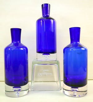 Curiosa - Kobalt blauwe kristal karaffen kopen? Bied vanaf 75!