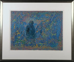 Hans Luiken - Linosnede, De tuin - Ingelijst kopen? Bied vanaf 1!