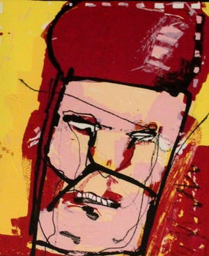 Buy Herman Brood - Ingelijste zeefdruk: Belgische paus? Bid from 299!