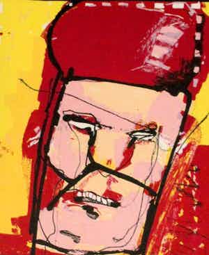 Herman Brood - Ingelijste zeefdruk: Belgische paus verkocht voor € 299!