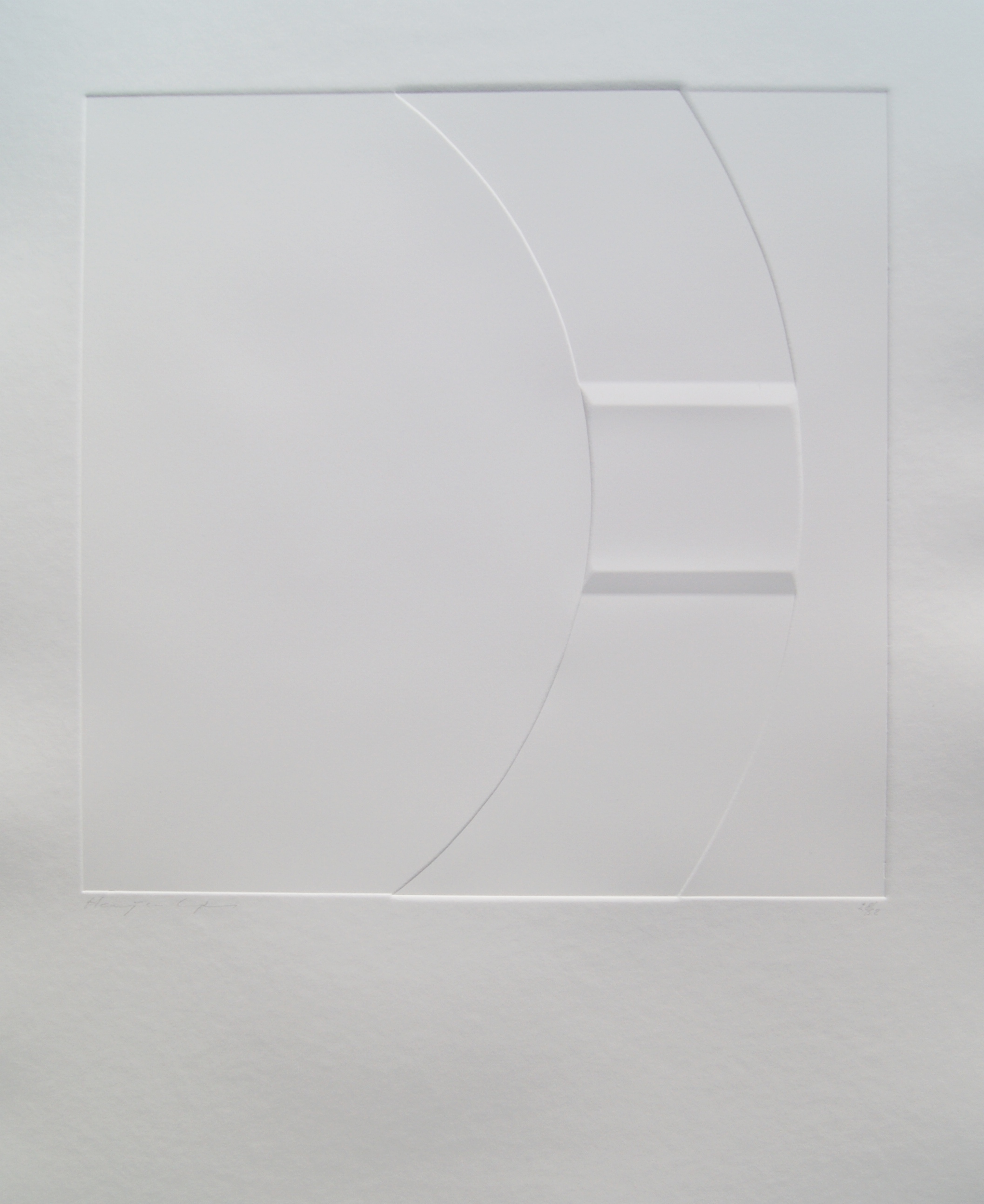 Harry van Kuyk - minimalistische diepdruk - 1973 - ZERO verkocht voor € 325!