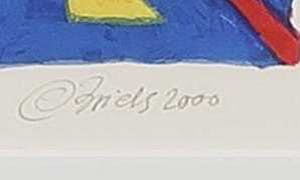 Clemens Briels - Zeefdruk, Le sobran banana - Ingelijst kopen? Bied vanaf 100!