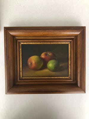 Fred Smoolenaers - Stilleven met drie appels kopen? Bied vanaf 280!