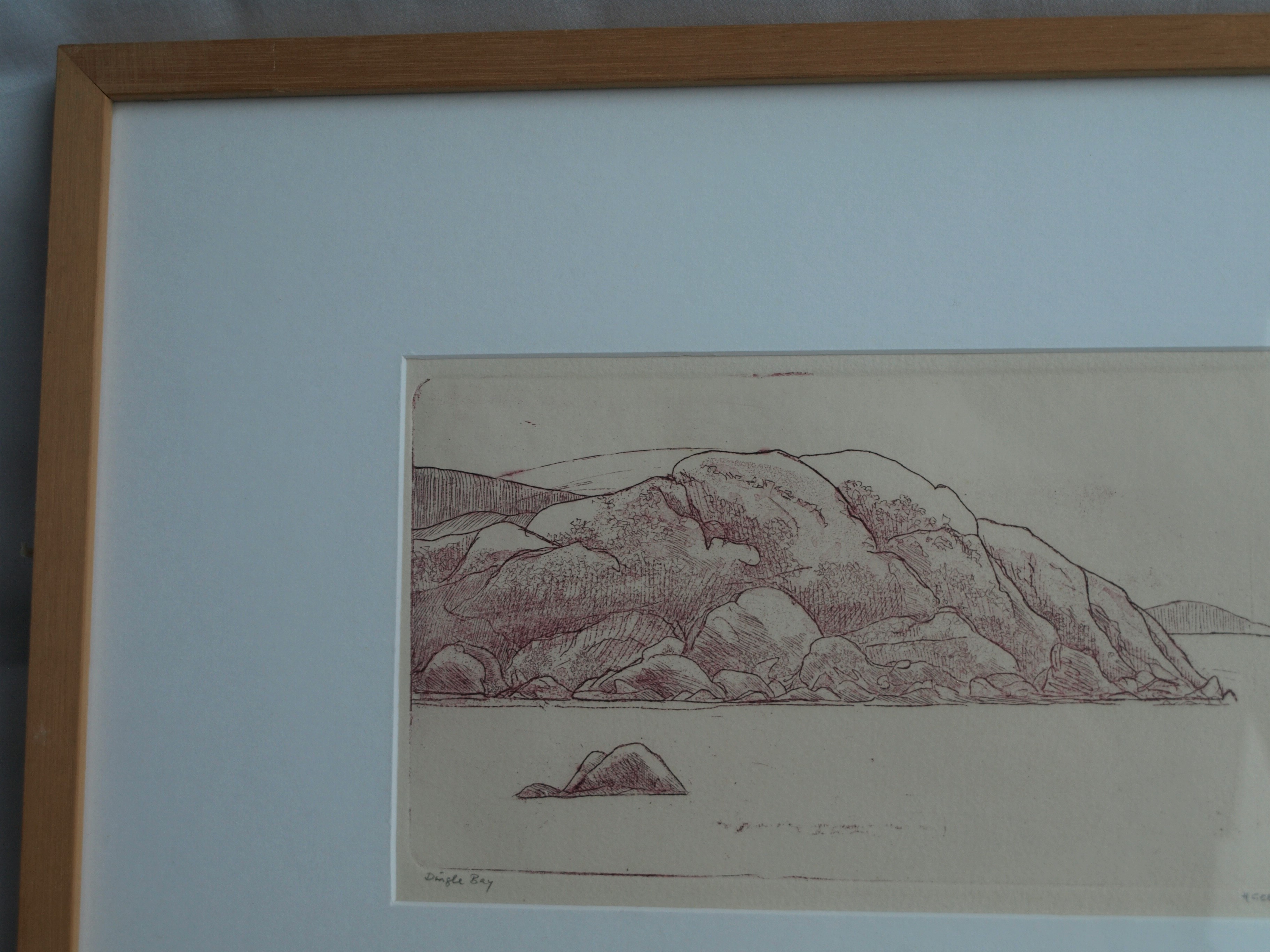 Hans Geernaert - Ets , Dingle Bay, Ierland – gesigneerd & ingelijst – 1976 kopen? Bied vanaf 10!