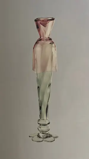 Borek Sipek - Twee sierlijke drinkglazen van Boheems kristal kopen? Bied vanaf 125!