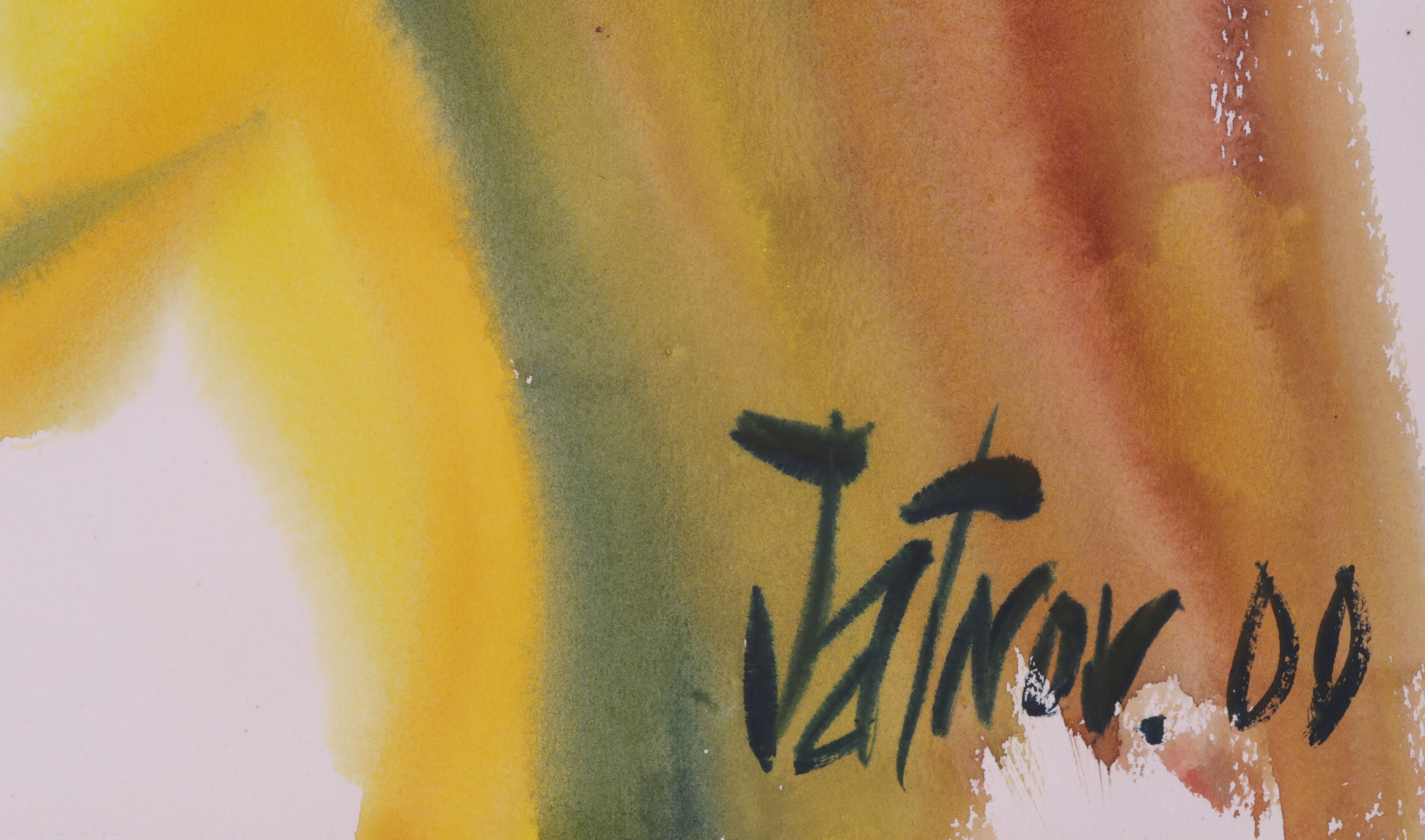 Sergej Jatnov - Aquarel, Naakte vrouw kopen? Bied vanaf 35!