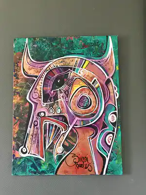 Simeon Gonzales - Torito en epoca verde verkocht voor € 75!