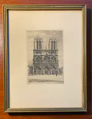 Georges Grémillet - beeld van notre dame parijs verkauft für € 45!