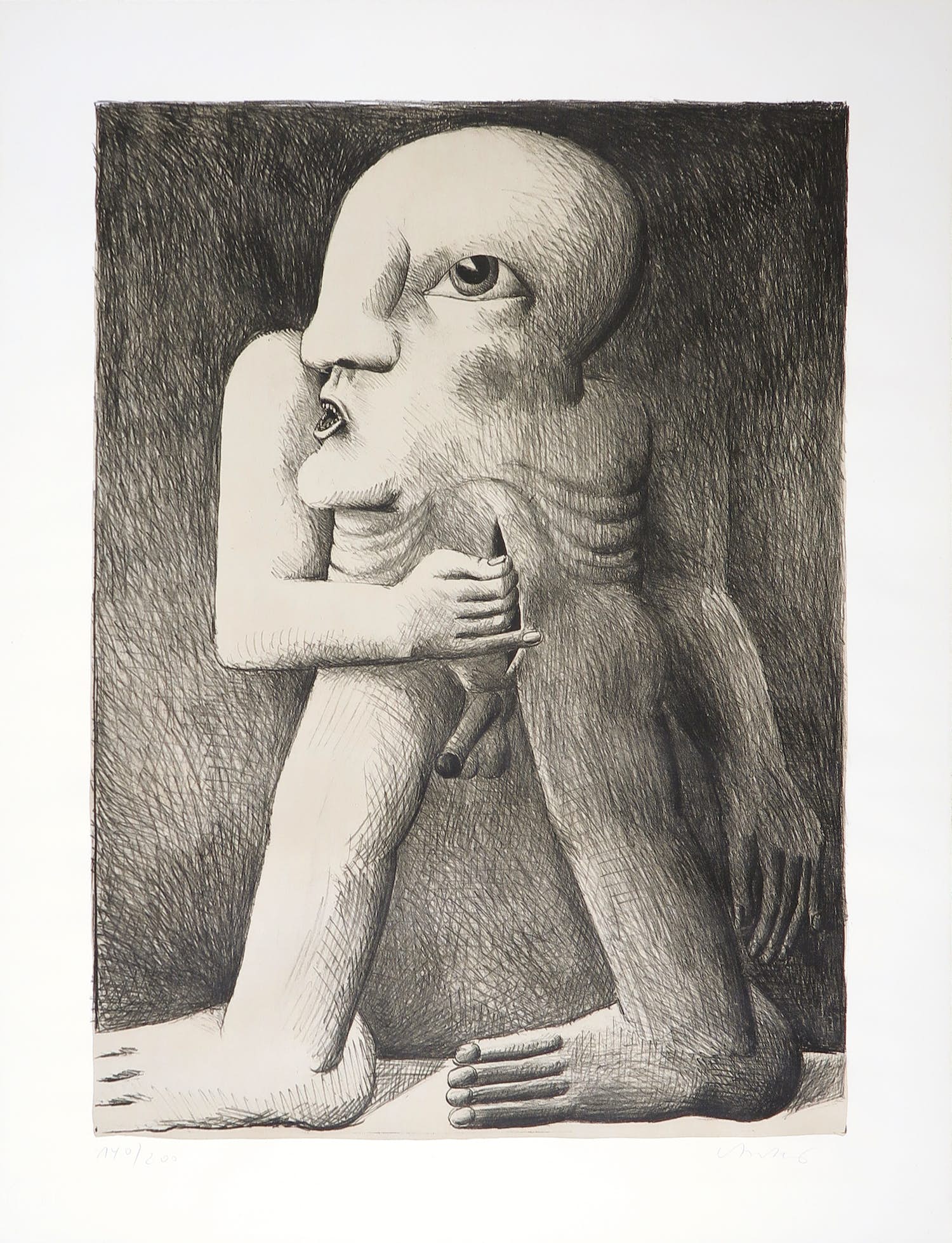 Horst Antes - Figur I verkocht voor € 160!