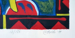 Clemens Briels - The act with the floating chair | Ingelijst kopen? Bied vanaf 95!