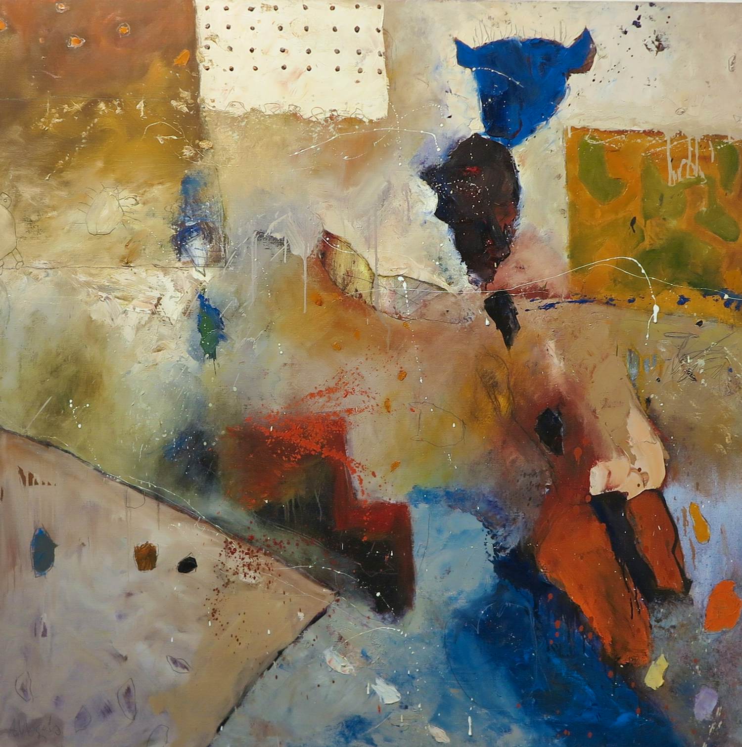 Alexander Vogels - Olieverf op doek, De uitdaging III (Zeer groot) kopen? Bied vanaf 350!