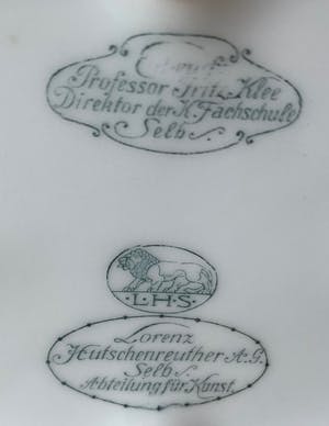 Hutschenreuther - Jugendstil koekjespot - ontwerp Prof. Fritz Klee Kunstabteilung kopen? Bied vanaf 85!