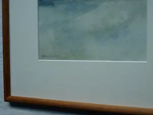 Gerard van de Weerd - Ingelijste aquarel , Landschap in Drenthe kopen? Bied vanaf 50!