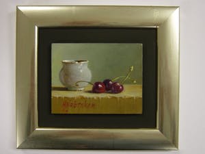 Hans Habraken - Aardewerk potje met 3 kersen kopen? Bied vanaf 195!