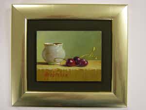 Hans Habraken - Aardewerk potje met 3 kersen verkocht voor € 195!