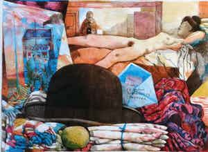 Nicolaas Wijnberg - Hommage aan Breitner (incl. aankoopnota Pulchri Studio) verkocht voor € 85!