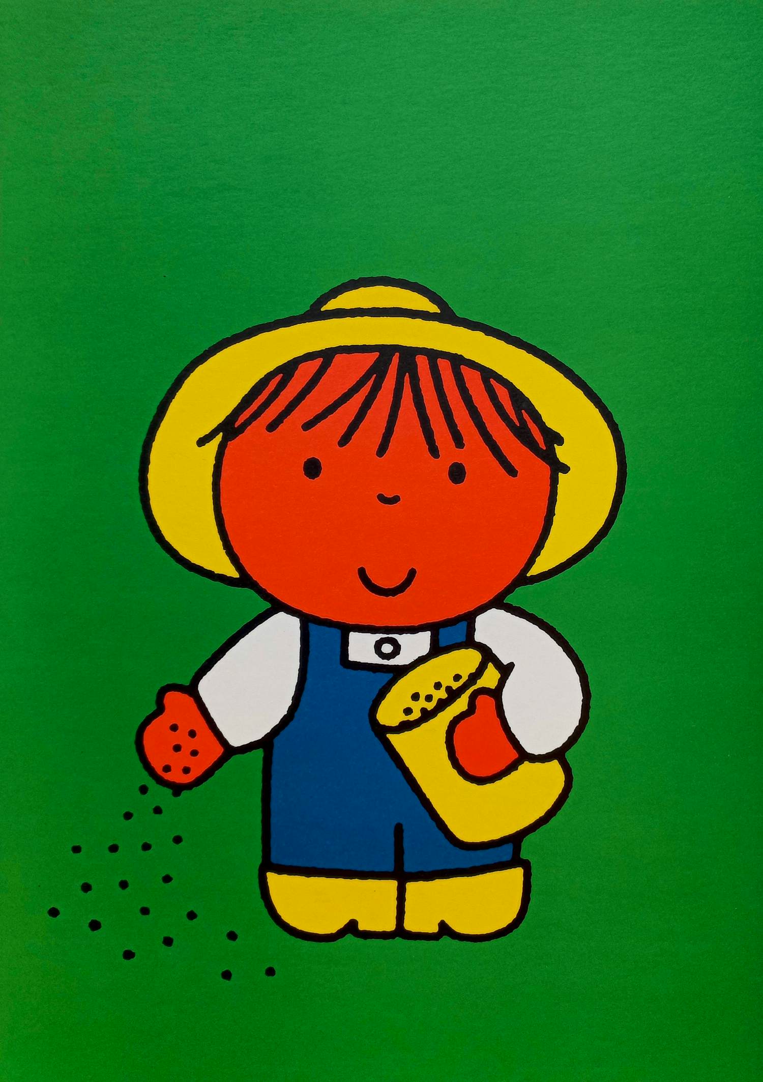 Dick Bruna - Boer Jan, offset litho (originele gelicentieerde print, copyright Mercis B.V.) verkocht voor € 50!