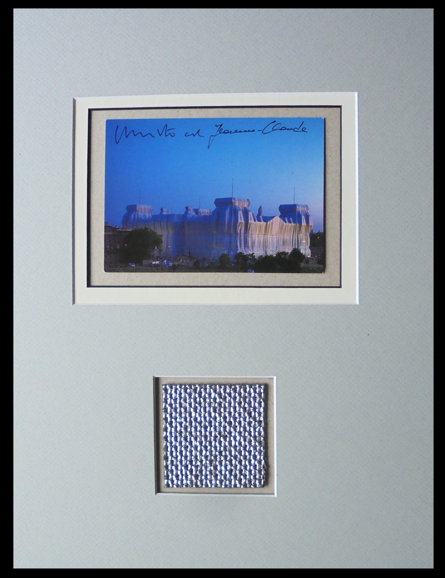 Christo - Project " Wrapped Reichstag "Berlin - inc. XXL stofmonster - handgesigneerd verkocht voor € 159!