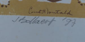 Jan Bollaert - Acryl op papier, America Fight - Ingelijst kopen? Bied vanaf 50!