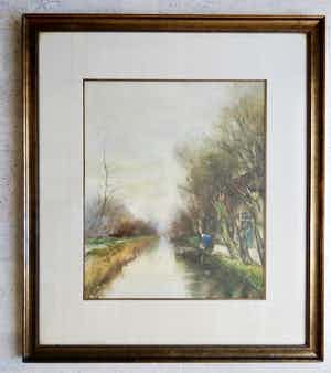 Charles Paul Gruppe - Vrouw in landschap verkocht voor € 175!