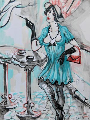 Natia Antadze - " Dame in Caffè " kopen? Bied vanaf 1!