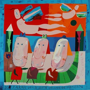 Wouter Stips - De parade van de beetje gelukkige mensen kopen? Bied vanaf 75!