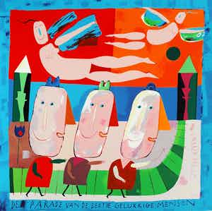 Wouter Stips - De parade van de beetje gelukkige mensen verkocht voor € 75!