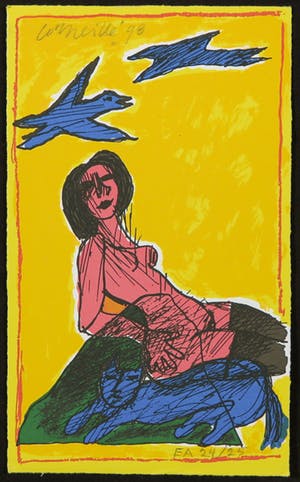 Corneille - Uitgave Femmes et Oiseaux door Artur Lundkvist met gesigneerde zeefdruk kopen? Bied vanaf 1!