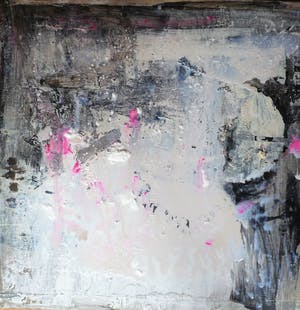 Irene van den Bos - Abstract with a little pink kopen? Bied vanaf 50!